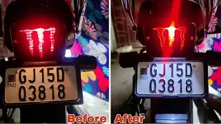 How to install LED back light || splendor plus bs6