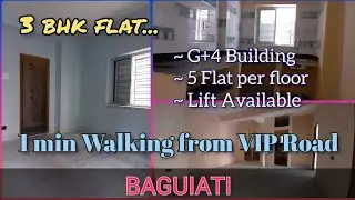 3BHK FLAT for SALE at Baguiati. 1140 SQFT. Rs= ₹ 51Lac. CALL : 9836052261 // 9836150191.
