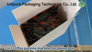 Automatic 3-in-1 Instant Coffee Sachet Cartoning Machine