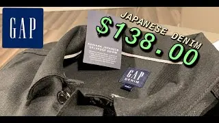 GAP JAPANESE RAW SELVEDGE DENIM JACKET (BLACK WASH)