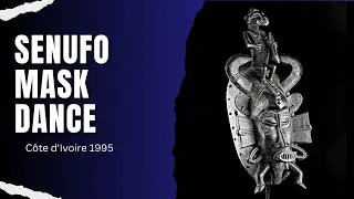 Senufo mask dance in Niofoin, Ivory Coast. Funeral ritual - Lektor PL - 
