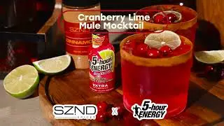 Cranberry Lime Mule Mocktail w/ 5-hour ENERGY