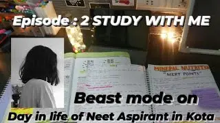 Study vlog ll Day in life of NEET Aspirant in KOTA ll Daily Study vlog ll Neet Aspirant