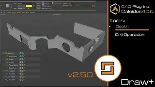 04c - DrawPlus v2.50 Tool Depth: C4D Drill Operation