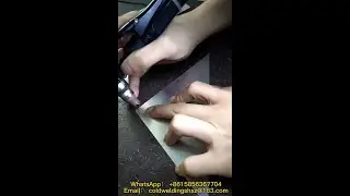 0.6mm aluminum plate welded with cold welder