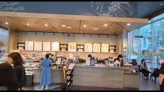 [4K] 서울의 스타벅스 신설동역점  구경하기, A look around the Starbucks Sinseol-dong Station in Seoul