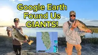 Google Earth Found Us a Hidden Lake with GIANT Bass! (8+ Pounders)