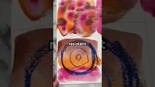 Resistant medium vs fluid medium #watercolourtechniques