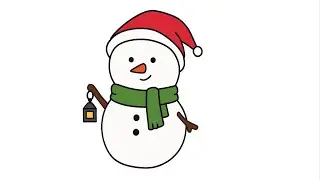 نقاشی آدم برفیSnowman draw