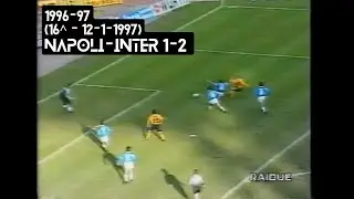 1996-97 (16^ - 12-01-1997) Napoli-INTER 1-2 [Branca,Djorkaeff,Caccia] Servizio DomenicaSprint Rai2
