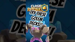 BROKEN GOLEM DECKS **NEW** 🪨✅ | Clash Royale
