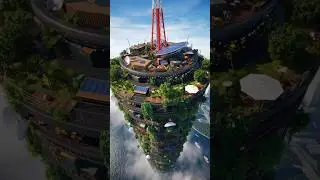The Last Sky Village: A Futuristic Eco-Punk Paradise in the Clouds
