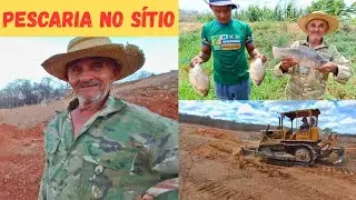 Dia de Pescaria no Sítio Vejam só o Resultado +Terminamos o Barreiro no Cercado das Novilhas