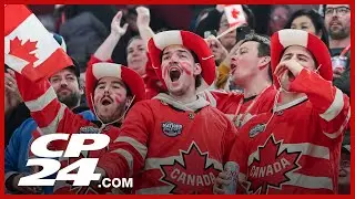 U.S.-Canada hockey match 