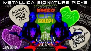 METALLICA Signature Guitar Pick REVIEW | James Hetfield White Fang Dunlop Flow Kirk Hammett Jazz III