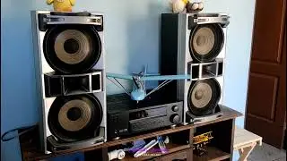 Prueba de sonido con Receiver Accurian y con bafles SONY GENEZY