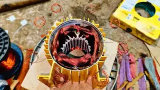Single phase motor winding connection | single phase motor winding kaise karen