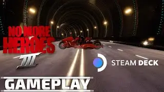 No More Heroes 3 Steam Deck Gameplay - PC [Gaming Trend]