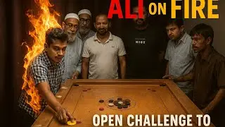 রেগে গিয়ে এ কেমন চ্যালেঞ্জ।। Open challenge for  Sd Media।। New carrom Board Challenging Match 
