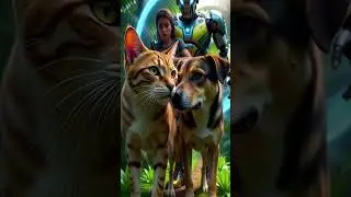 🧗&zwj;♂️ Jungle Teamwork 2.0: Robot, Man, Dog #adventure #naturepower
