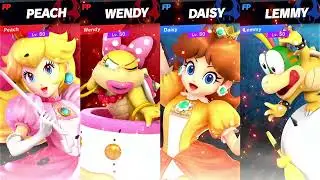 Super Smash Bros Ultimate Amiibo Fights Request Peach & Wendy vs Daisy & Lemmy