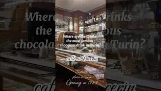 What is the most famous chocolatedrink in Turin? cafe al Bicerin 1763 #turin #italytravel #cafeteria