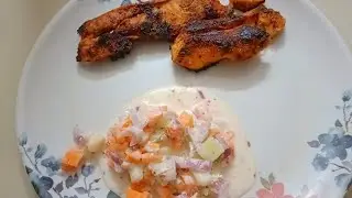 Restaurant style Chicken tandoori at home🐓🐓#chickenrecipe #tandoori#streetfood#salad