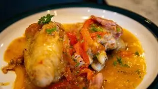 Basque Country Chicken Recipe - Easy and Cheap - Poulet Basquaise