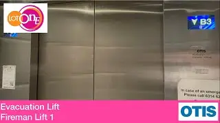 Lot One Shopper's Mall || Otis Elevator (Fireman Lift 1 & Evacuation Lift)