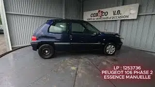 🔥 Arrivage &ndash; Peugeot 106 Phase 2 &ndash; 1.1i 60 (HFX)
