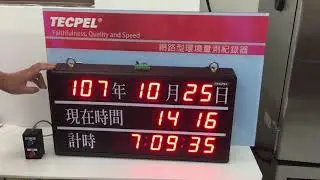 Time Display with event counting LED monitor