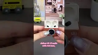 Retro Camera Large Digital Display Wireless Bluetooth Earphones In-ear HD Calls #headphones