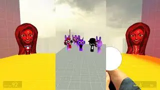 sprunki horror pink black hat raddy red nextbots big maze