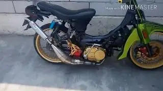suzuki crystal pakai stang plus piston satria 120r by Md's...engine start part 1