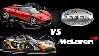 Mclaren P1  vs  Pagani Huayra BC Acceleration Battle