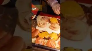 Assembling the FUNDERSTRUCK NACHO BURGER FROM GUY'S BURGER ON A CARNIVAL CRUISE