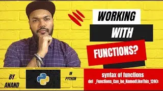 Working with functions, Syntax of functions #functions #python