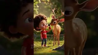 Deer🦌 fun learn #Ziggy #KidsLearning #Shorts #LanguageForKids #animalwords  #FunLearning #cartoon