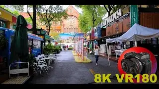 FAMOUS BOOK STREET DURING RAIN save the books in HCMC 8K 4K VR180 3D (Travel Videos ASMR Music)