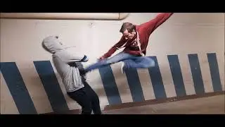 BLOOPERS - We were bored and recorded a fight scene during a rainy day in a garage