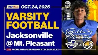 JHS Varsity Football - Jacksonville @ Mt. Pleasant 10-24-2025
