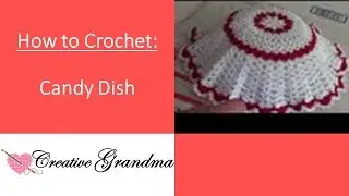 How to make a candy dish using the Christmas Lace Doily Pattern #Xmas1