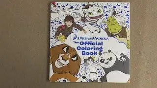 DreamWorks: The Official Coloring Book flip through