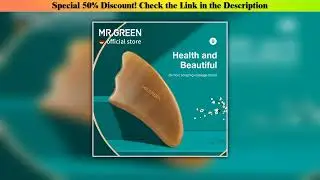 Slide MR.GREEN Guasha Scraping Massage Board Ox Horn Face Neck Body Massage Beauty Tool SPA Skin Ca
