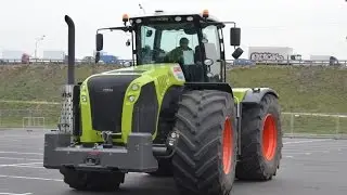 Покатушки на Claas 4000 Xerion. Тест Драйв. Выставка Агросалон 2014