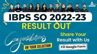 IBPS SO 2022 Final Result OUT | IBPS 2022 Final Result | IBPS SO Final Result & Cut off