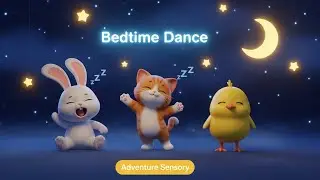 Cartoon Bunny & Chick Dance to Soft Music | Sensory for Babies