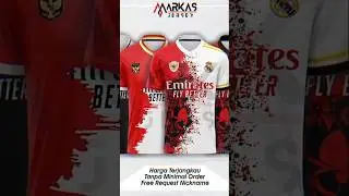 JERSEY CUSTOM TIMNAS DAN MADRID #customjersey #2025 #realmadrid #timnasindonesia #shopee