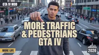 Мод More Liberty для GTA IV | Больше транспорта и пешеходов (2026)
