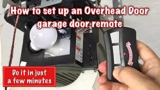 Dad Sets Up New Garage Door Remote (Overhead Door)